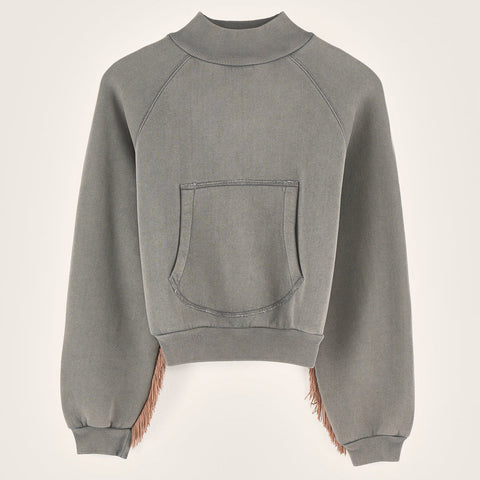 Sweatshirt Flores in Grau